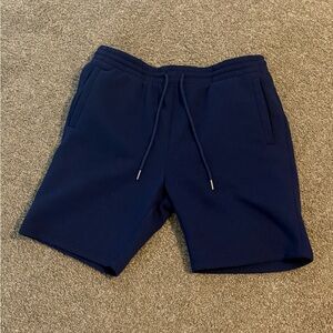 Men's Navy Drawstring Casual Shorts - L - Forever 21